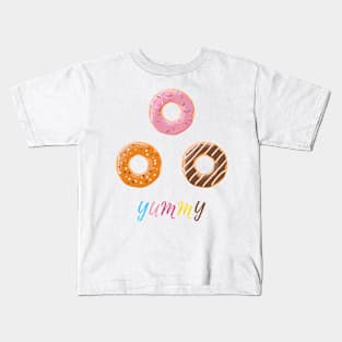 3 Donuts Kids T-Shirt